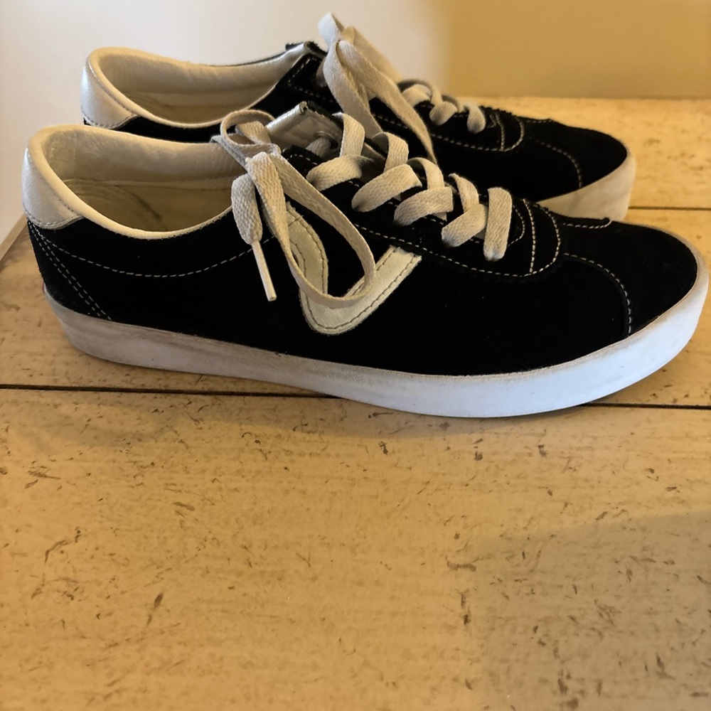 Vans Black and White Low-Top Sneakers